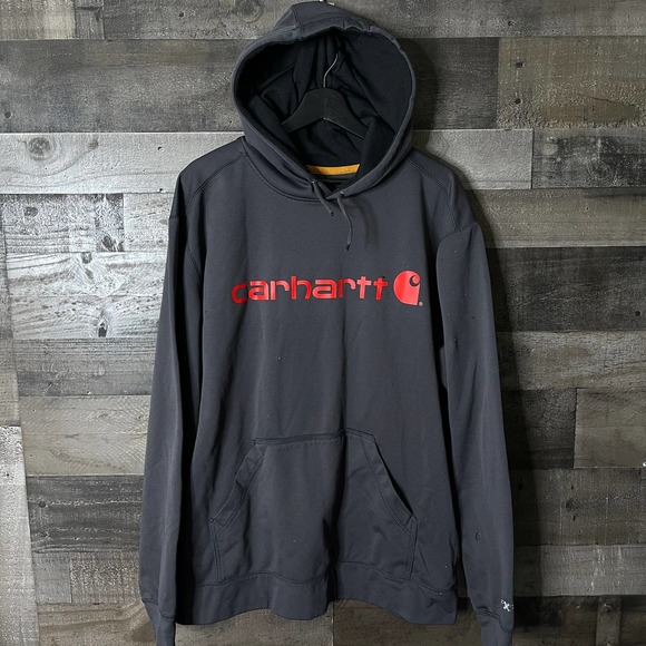 SOLD Carhartt Logo Hoodie XL - Picture 1 of 3